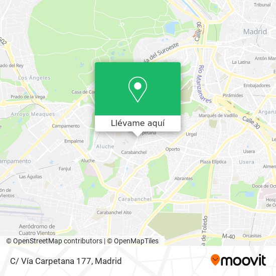 Mapa C/ Vía Carpetana 177