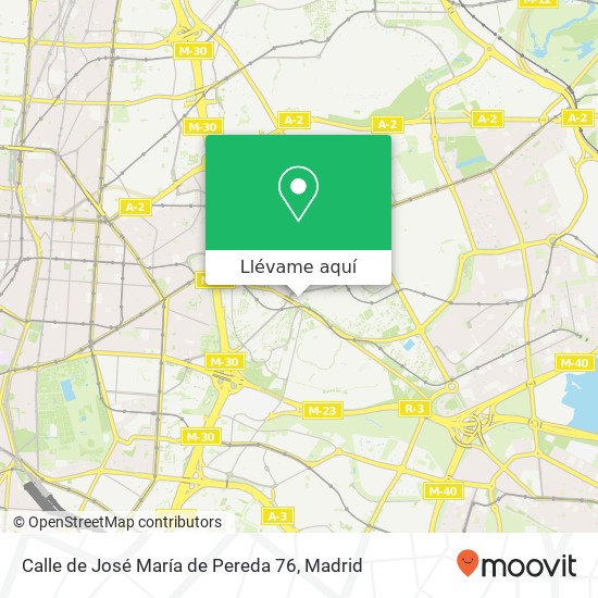 Mapa Calle de José María de Pereda 76
