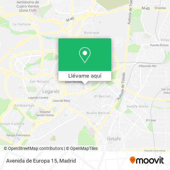 Mapa Avenida de Europa 15