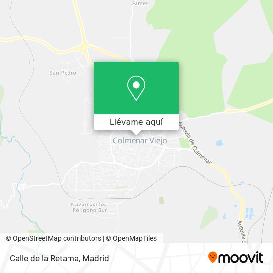 Mapa Calle de la Retama
