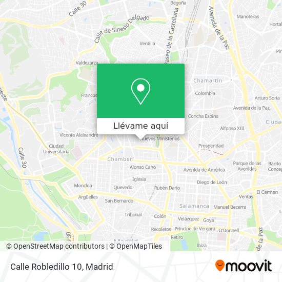Mapa Calle Robledillo 10