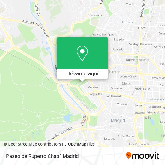Mapa Paseo de Ruperto Chapí