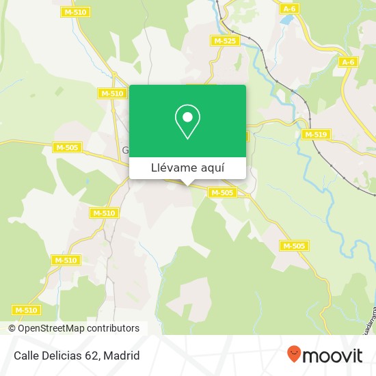 Mapa Calle Delicias 62