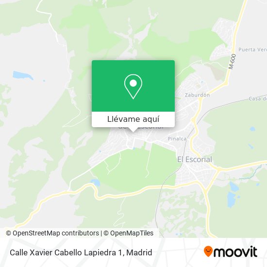 Mapa Calle Xavier Cabello Lapiedra 1