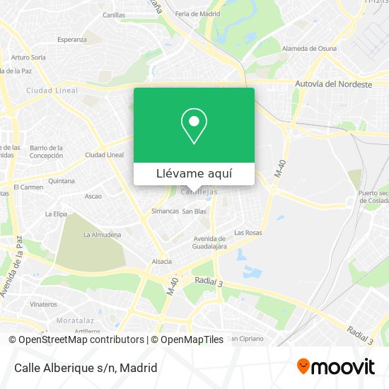 Mapa Calle Alberique s/n