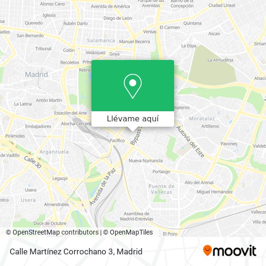Mapa Calle Martínez Corrochano 3