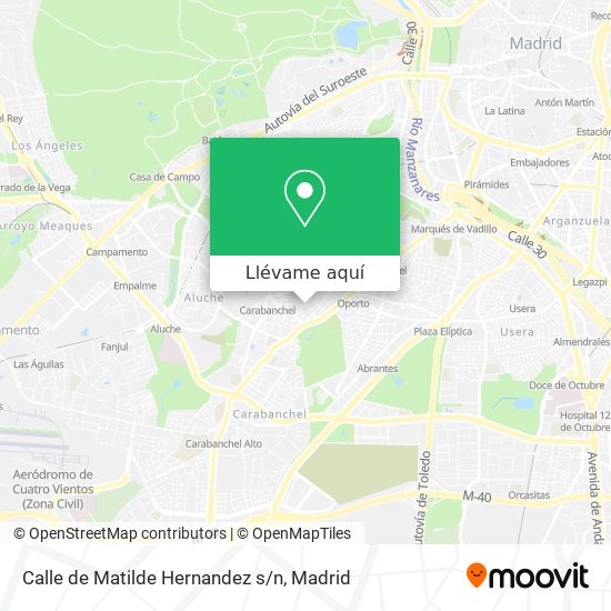 Mapa Calle de Matilde Hernandez s/n