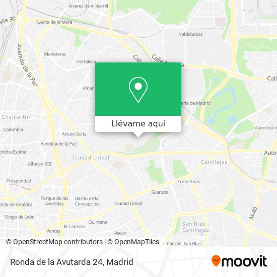 Mapa Ronda de la Avutarda 24