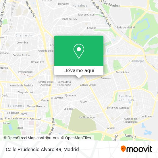 Mapa Calle Prudencio Álvaro 49