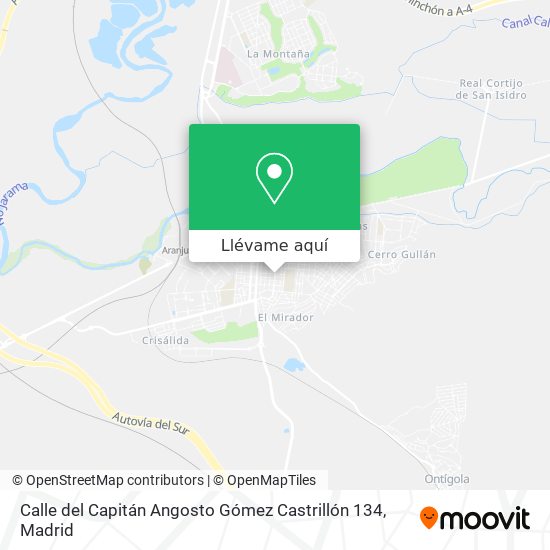Mapa Calle del Capitán Angosto Gómez Castrillón 134