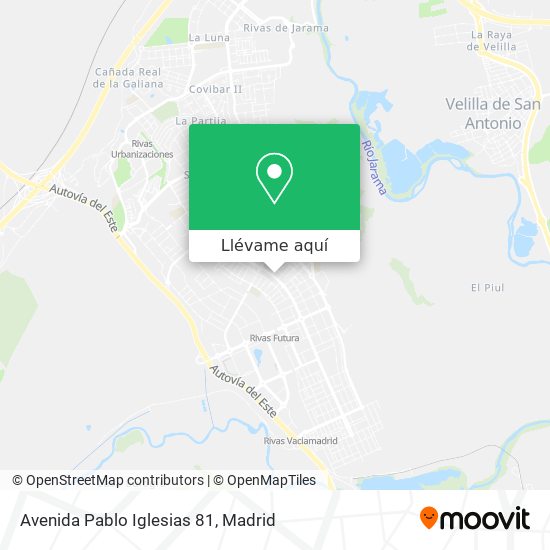 Mapa Avenida Pablo Iglesias 81
