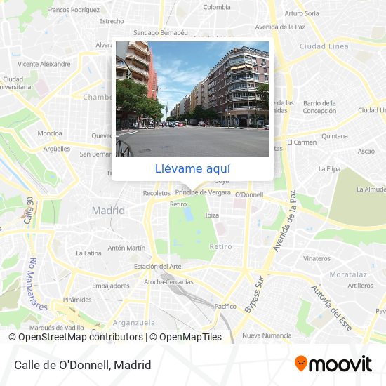 Mapa Calle de O'Donnell