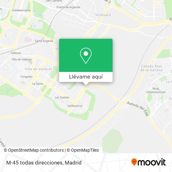 Mapa M-45 todas direcciones