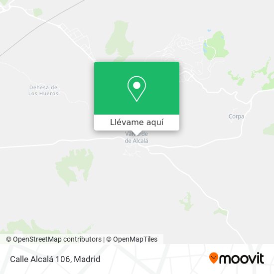 Mapa Calle Alcalá 106
