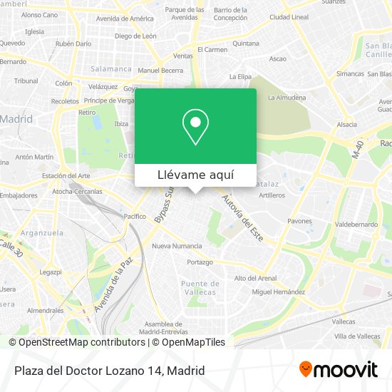 Mapa Plaza del Doctor Lozano 14