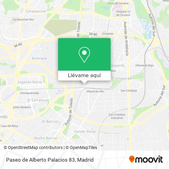 Mapa Paseo de Alberto Palacios 83