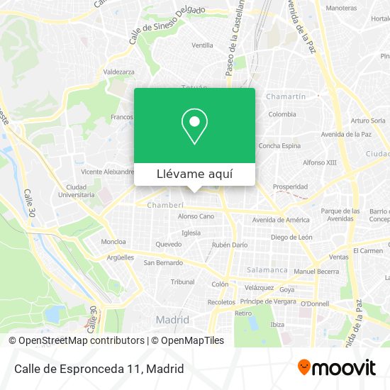 Mapa Calle de Espronceda 11