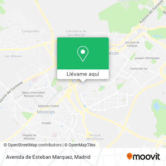 Mapa Avenida de Esteban Marquez