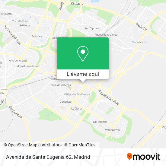 Mapa Avenida de Santa Eugenia 62