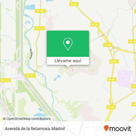 Mapa Avenida de la Retamosa