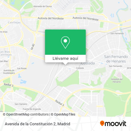 Mapa Avenida de la Constitución 2