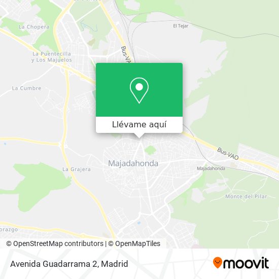 Mapa Avenida Guadarrama 2