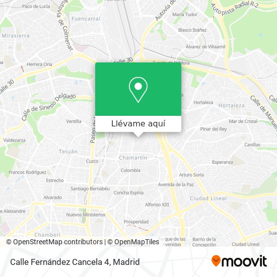 Mapa Calle Fernández Cancela 4