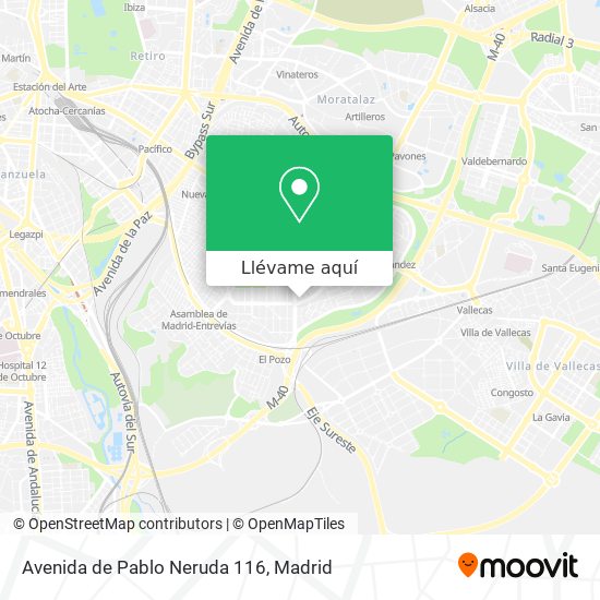 Mapa Avenida de Pablo Neruda 116