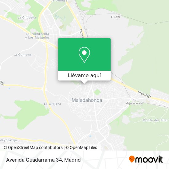 Mapa Avenida Guadarrama 34