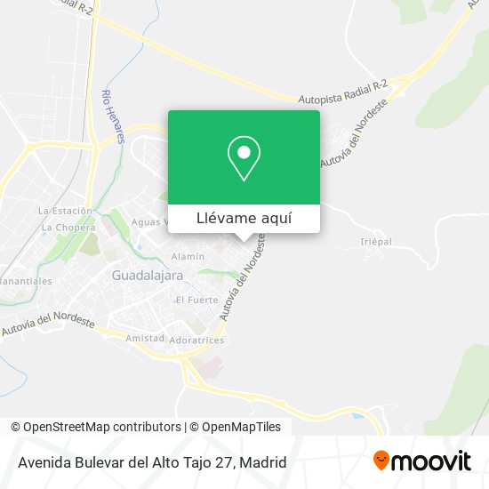 Mapa Avenida Bulevar del Alto Tajo 27