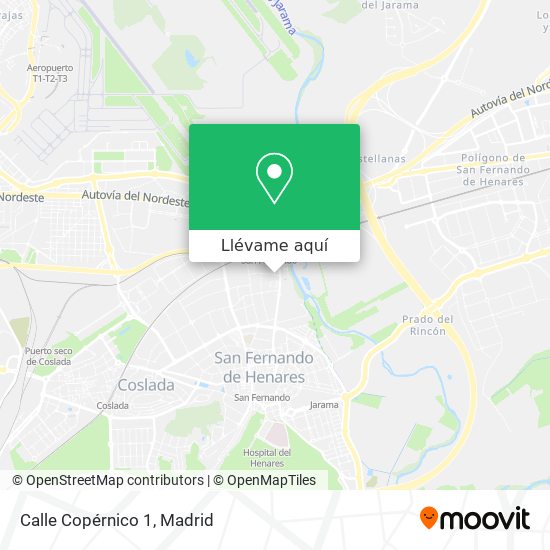 Mapa Calle Copérnico 1