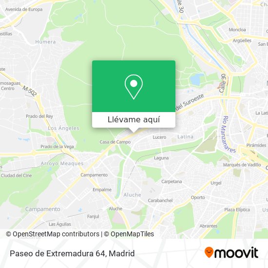 Mapa Paseo de Extremadura 64