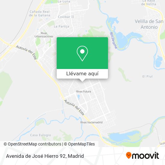 Mapa Avenida de José Hierro 92