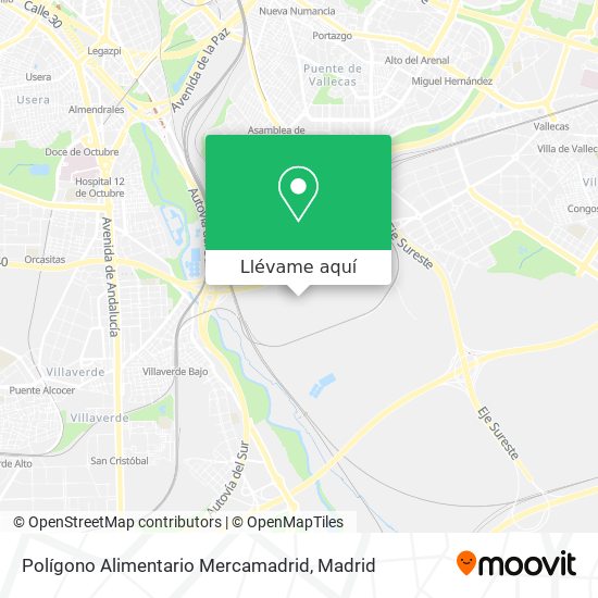 Mapa Polígono Alimentario Mercamadrid
