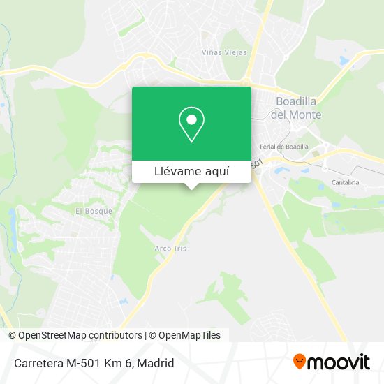Mapa Carretera M-501 Km 6
