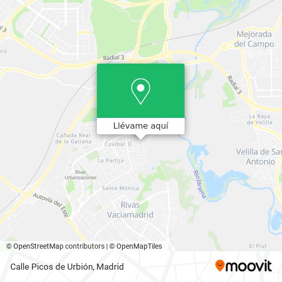 Mapa Calle Picos de Urbión