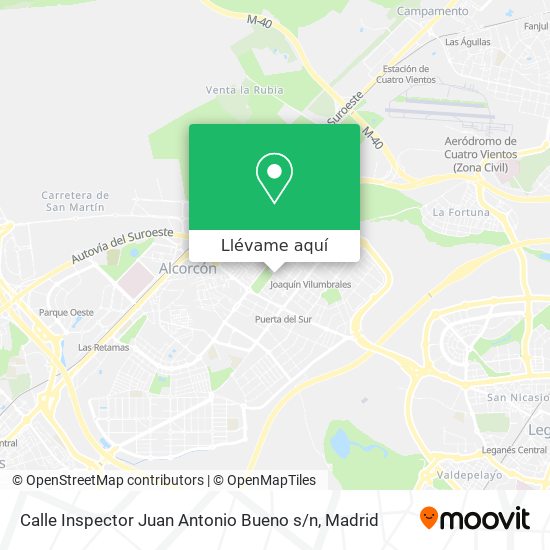 Mapa Calle Inspector Juan Antonio Bueno s / n