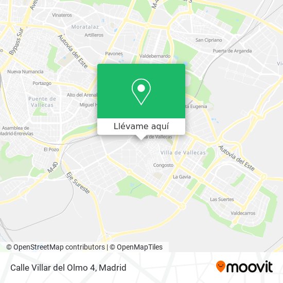 Mapa Calle Villar del Olmo 4