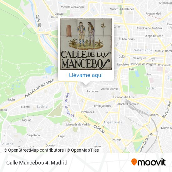 Mapa Calle Mancebos 4