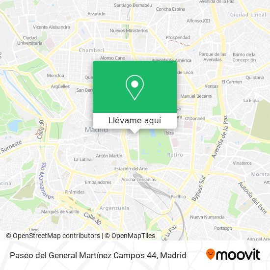 Mapa Paseo del General Martínez Campos 44