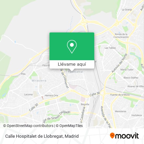 Mapa Calle Hospitalet de Llobregat