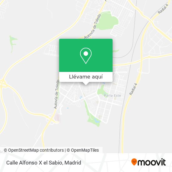 Mapa Calle Alfonso X el Sabio