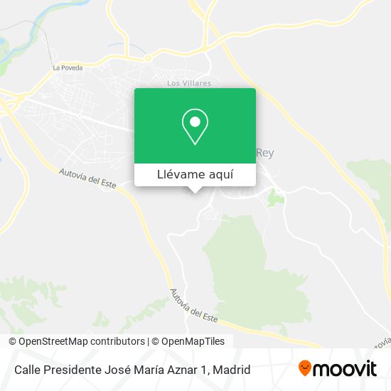Mapa Calle Presidente José María Aznar 1