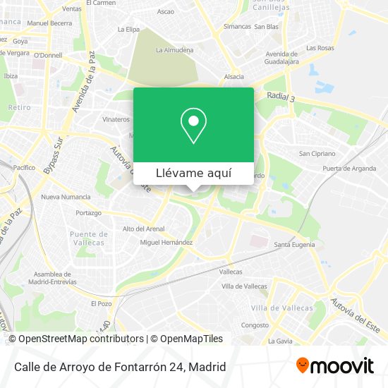 Mapa Calle de Arroyo de Fontarrón 24