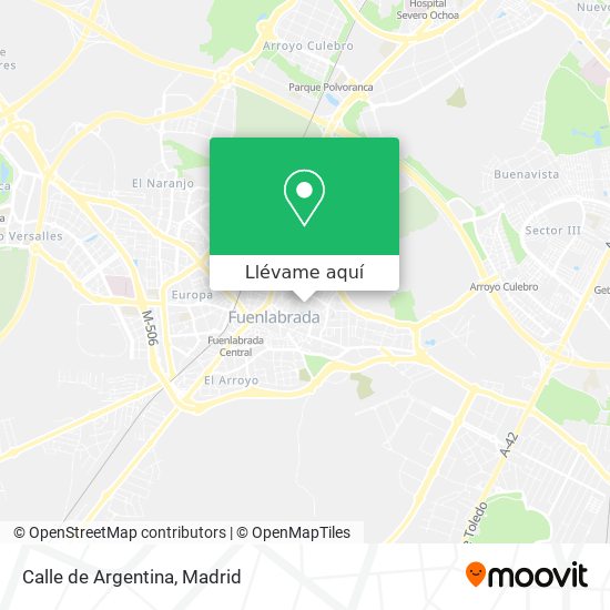 Mapa Calle de Argentina