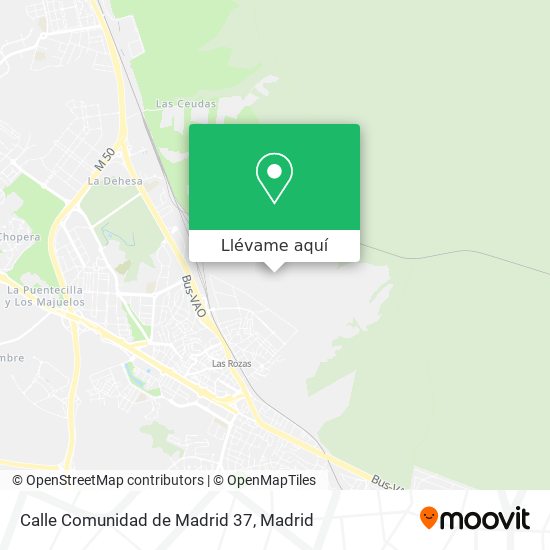 Mapa Calle Comunidad de Madrid 37