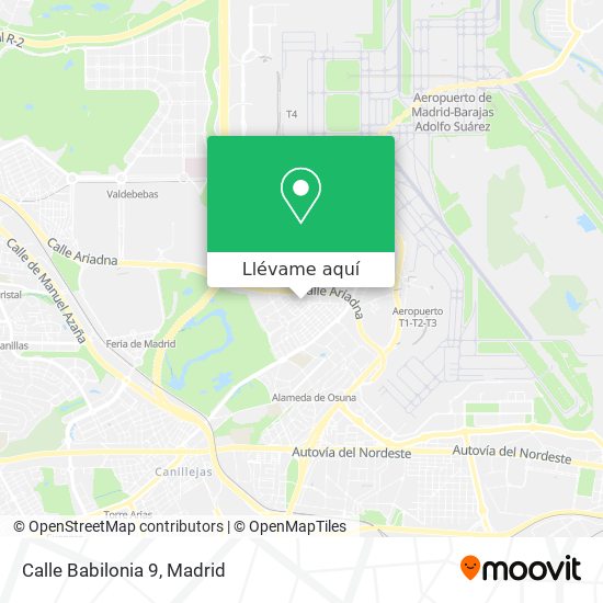 Mapa Calle Babilonia 9