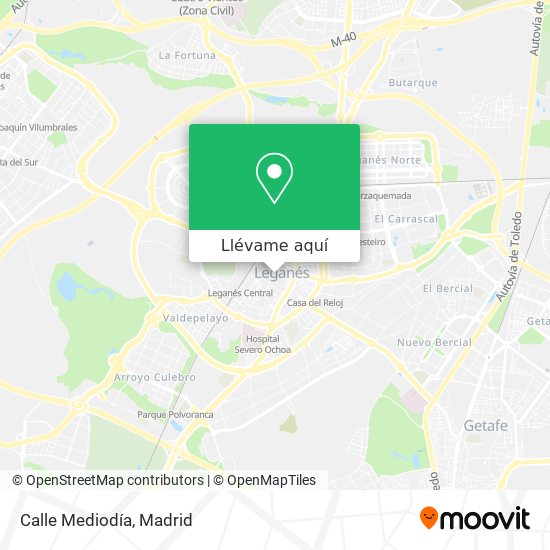 Mapa Calle Mediodía