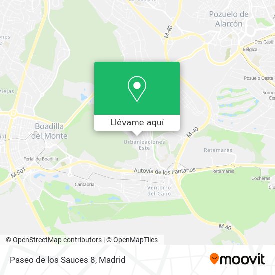 Mapa Paseo de los Sauces 8