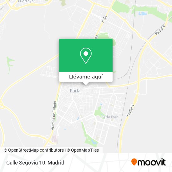 Mapa Calle Segovia 10